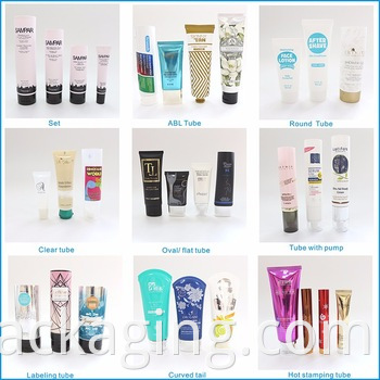 250ml cosmetic plastic tube for shampoo packaging